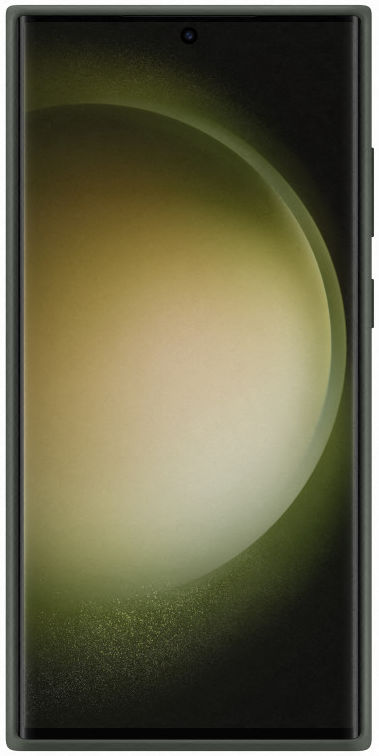 Origineel Samsung S23 Ultra Hoesje Silicone Case Back Cover Groen afbeelding 4