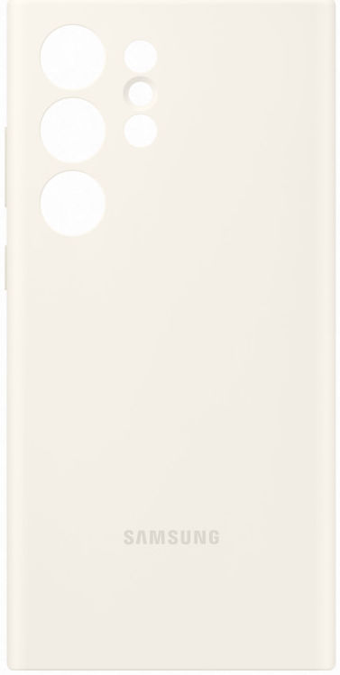 Origineel Samsung S23 Ultra Hoesje Silicone Case Back Cover Crème afbeelding 5