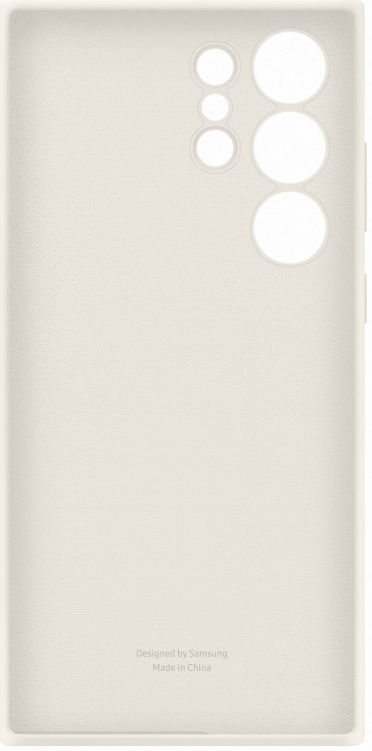Origineel Samsung S23 Ultra Hoesje Silicone Case Back Cover Crème afbeelding 6