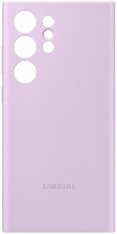 Origineel Samsung S23 Ultra Hoesje Silicone Case Back Cover Paars afbeelding 4