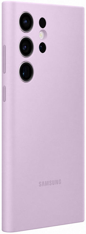 Origineel Samsung S23 Ultra Hoesje Silicone Case Back Cover Paars afbeelding 1