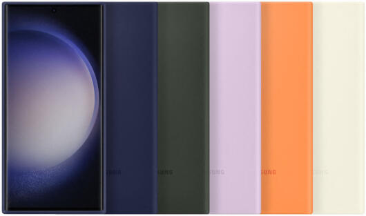 Origineel Samsung S23 Ultra Hoesje Silicone Case Back Cover Paars afbeelding 6