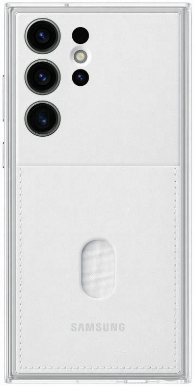 Origineel Samsung Galaxy S23 Ultra Hoesje Frame Case Transparant Wit afbeelding 1