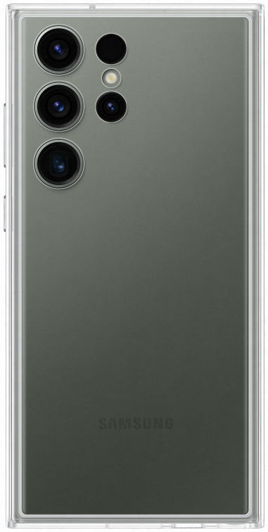 Origineel Samsung Galaxy S23 Ultra Hoesje Frame Case Transparant Wit afbeelding 4