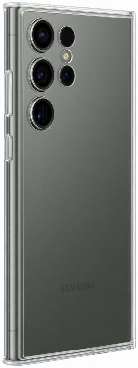 Origineel Samsung Galaxy S23 Ultra Hoesje Frame Case Transparant Wit afbeelding 5