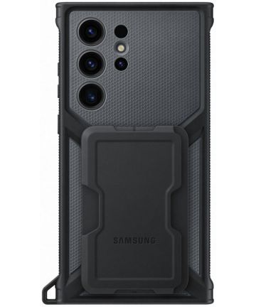 Origineel Samsung Galaxy S23 Ultra Hoesje Rugged Gadget Case Zwart Hoesjes