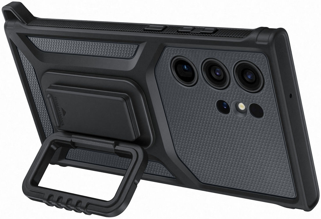 Origineel Samsung Galaxy S23 Ultra Hoesje Rugged Gadget Case Zwart afbeelding 10