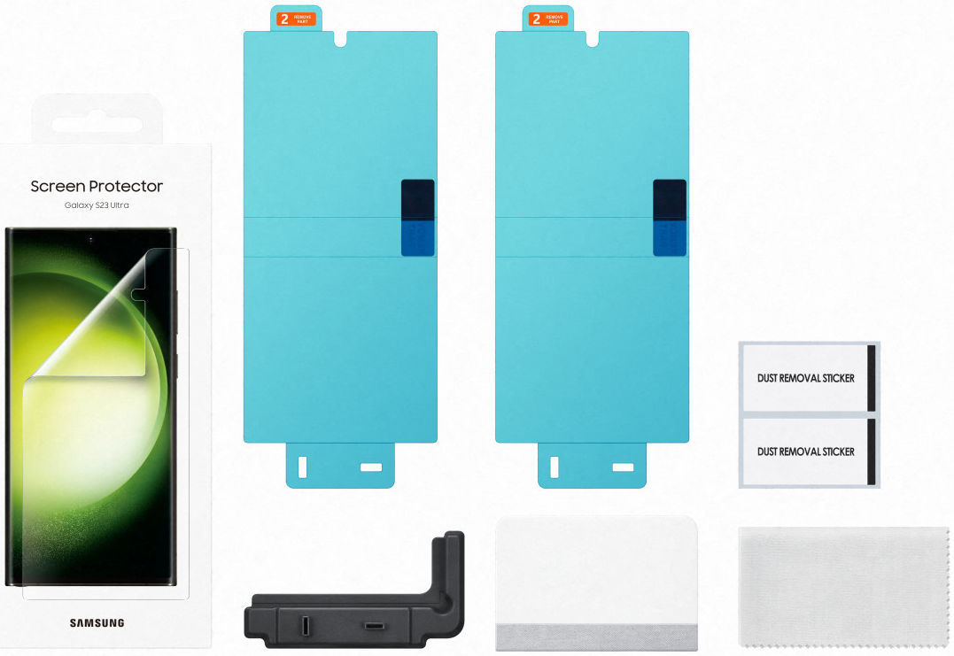 Originele Samsung Galaxy S23 Ultra Screen Protector Folie (2-Pack) afbeelding 4