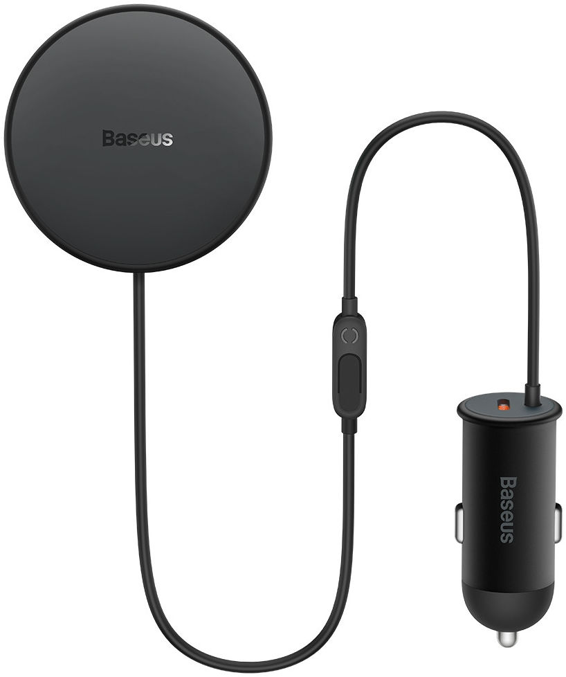 Baseus Autolader 25W met MagSafe Ventilatierooster Houder 15W Zwart afbeelding 1