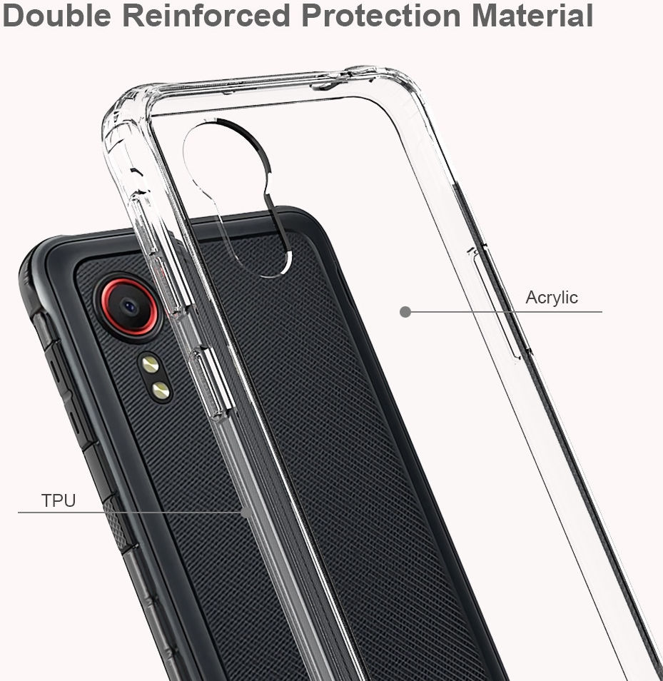 Samsung Galaxy Xcover 5 Hoesje Armor Back Cover Transparant afbeelding 4