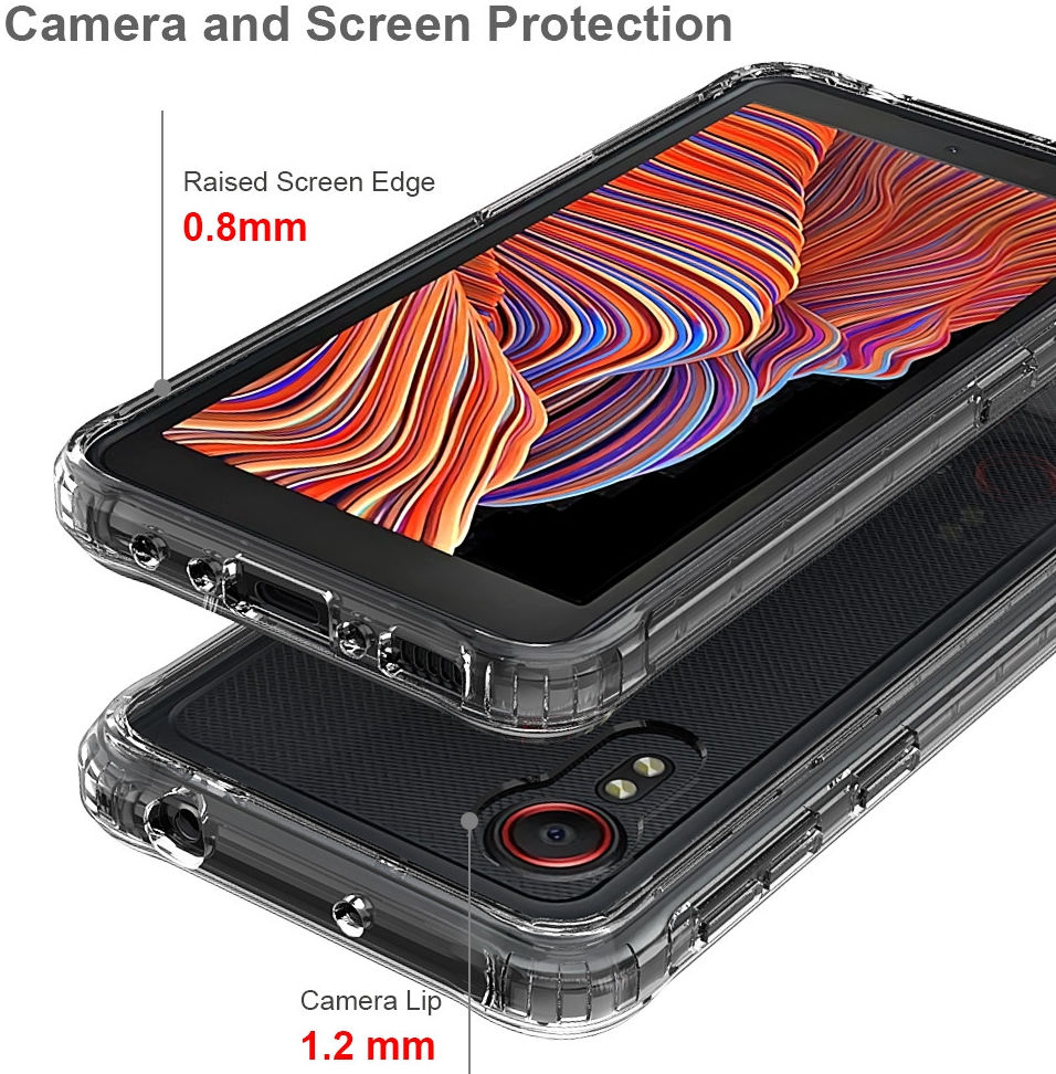 Samsung Galaxy Xcover 5 Hoesje Armor Back Cover Transparant afbeelding 5