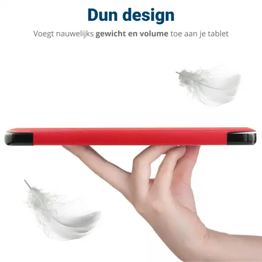Lenovo Tab M10 Gen 3 (10.1) Hoes Tri-Fold Book Case Rood afbeelding 9