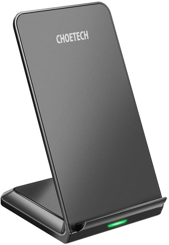 Choetech Wireless Charging Stand Universele Telefoonhouder 15W Zwart afbeelding 1