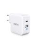 Choetech USB/USB-C GaN Snellader 65W PD Adapter Fast Charge Wit