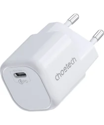 Choetech 30W USB-C Snellader Power Delivery GaN Adapter Wit