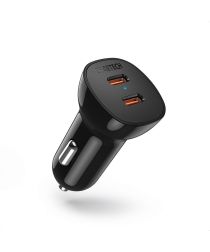 Choetech Dual USB-C Auto Snellader 40W Power Delivery en Quick Charge