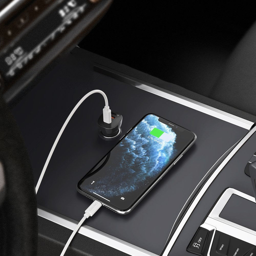 Choetech Dual USB-C Auto Snellader 40W Power Delivery en Quick Charge afbeelding 2