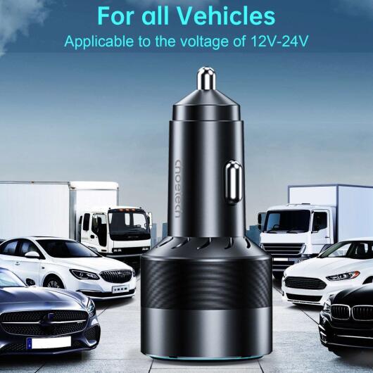 Choetech 3A USB/USB-C Auto Snellader 130W met Power Delivery en QC 4.0 afbeelding 9