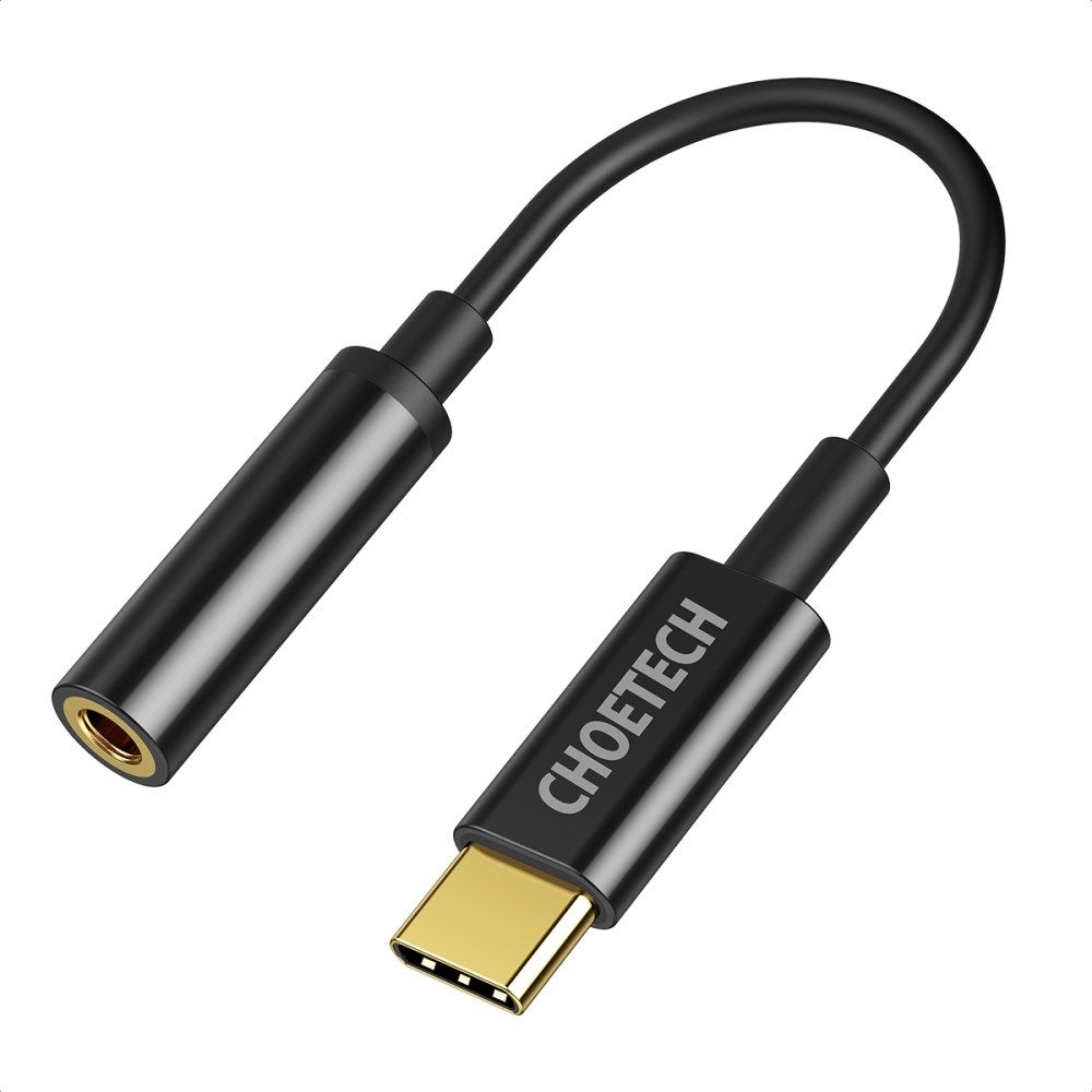 Choetech USB-C naar 3.5mm Jack Audio Adapter met DAC Chip afbeelding 1