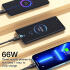 Essager 3-in-1 66W USB naar Lightning/USB-C/Micro USB Kabel 1.2M Zwart afbeelding 2