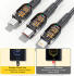 Essager 3-in-1 66W USB naar Lightning/USB-C/Micro USB Kabel 1.2M Zwart afbeelding 5