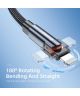 Essager 3A 180° Draaibare USB naar Lightning Oplaad Kabel 2M Rood