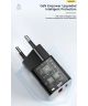 Essager Square Brick 33W GaN Snellader Power Delivery Adapter Zwart