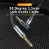 Essager 90° 3.5mm Jack Aux Kabel HiFi Audio met Haakse Hoek 1.5M Rood afbeelding 2