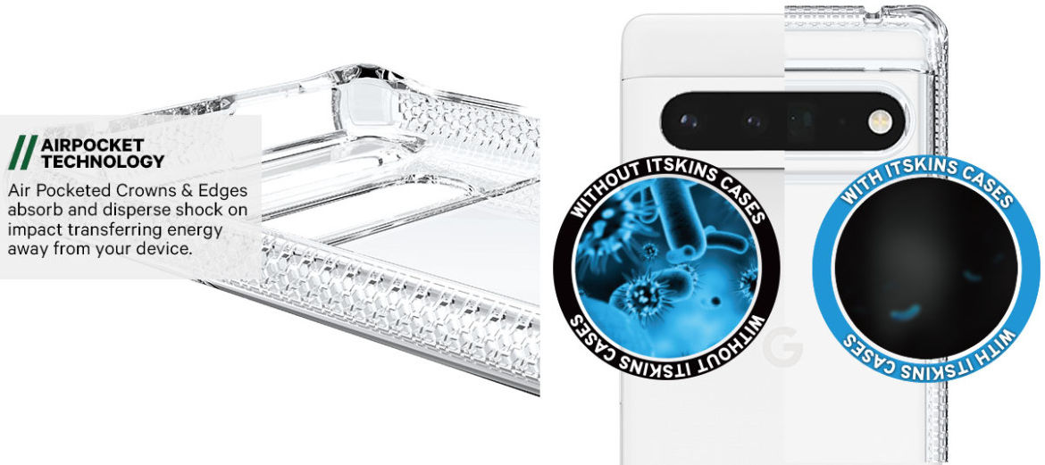 ITSKINS Spectrum R Clear Google Pixel 7 Pro Hoesje Transparant afbeelding 4