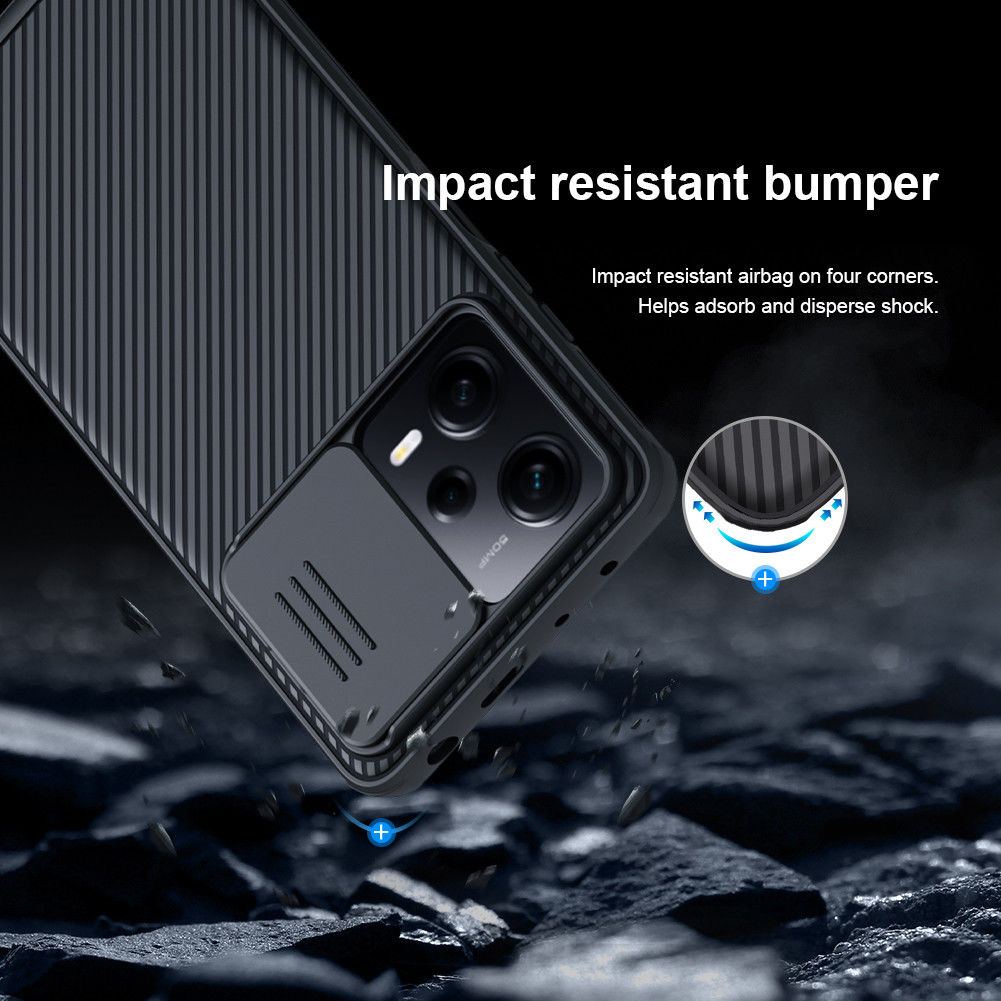 Nillkin CamShield Xiaomi Redmi Note 12 Pro / Poco X5 Pro Hoesje Blauw afbeelding 5