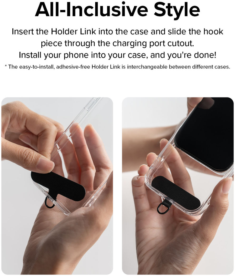 Ringke Holder Link Strap - Universeel Verstelbaar Telefoon Koord Paars afbeelding 10