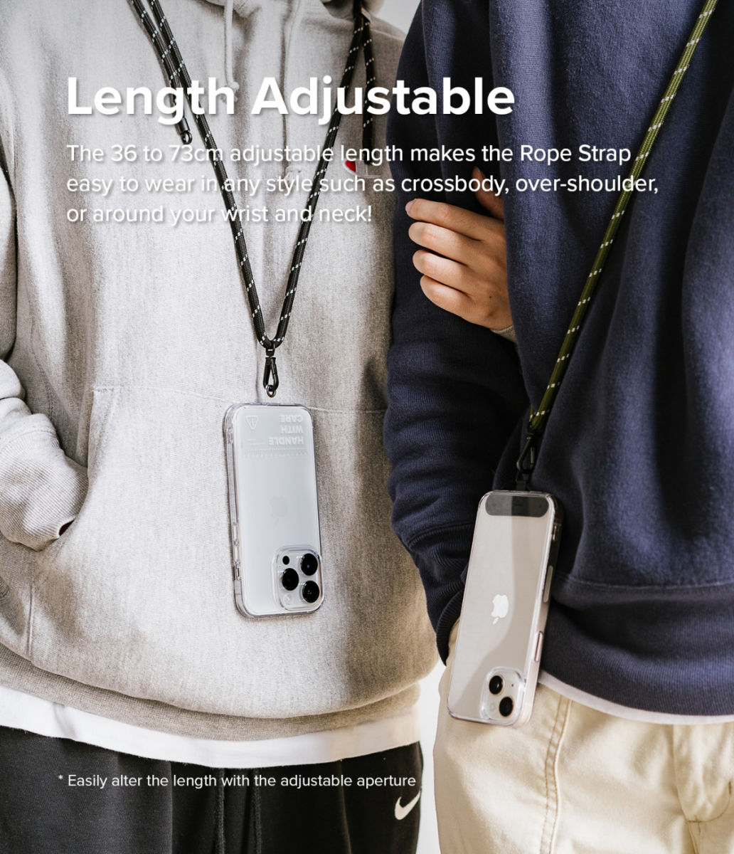 Ringke Holder Link Strap - Universeel Verstelbaar Telefoon Koord Paars afbeelding 5