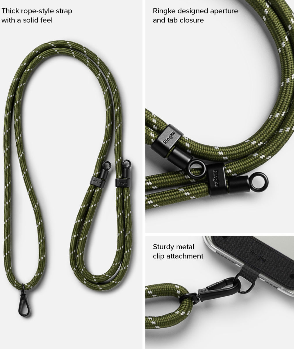 Ringke Holder Link Strap - Universeel Verstelbaar Telefoon Koord Paars afbeelding 8