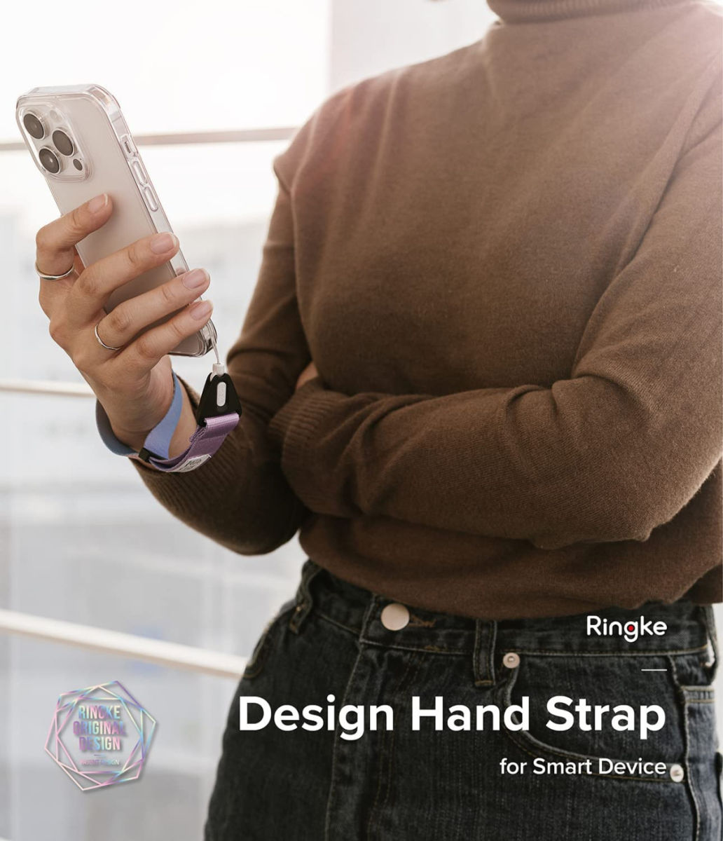 Ringke Design Hand Strap - Polsbandje voor Smartphone Roze afbeelding 8