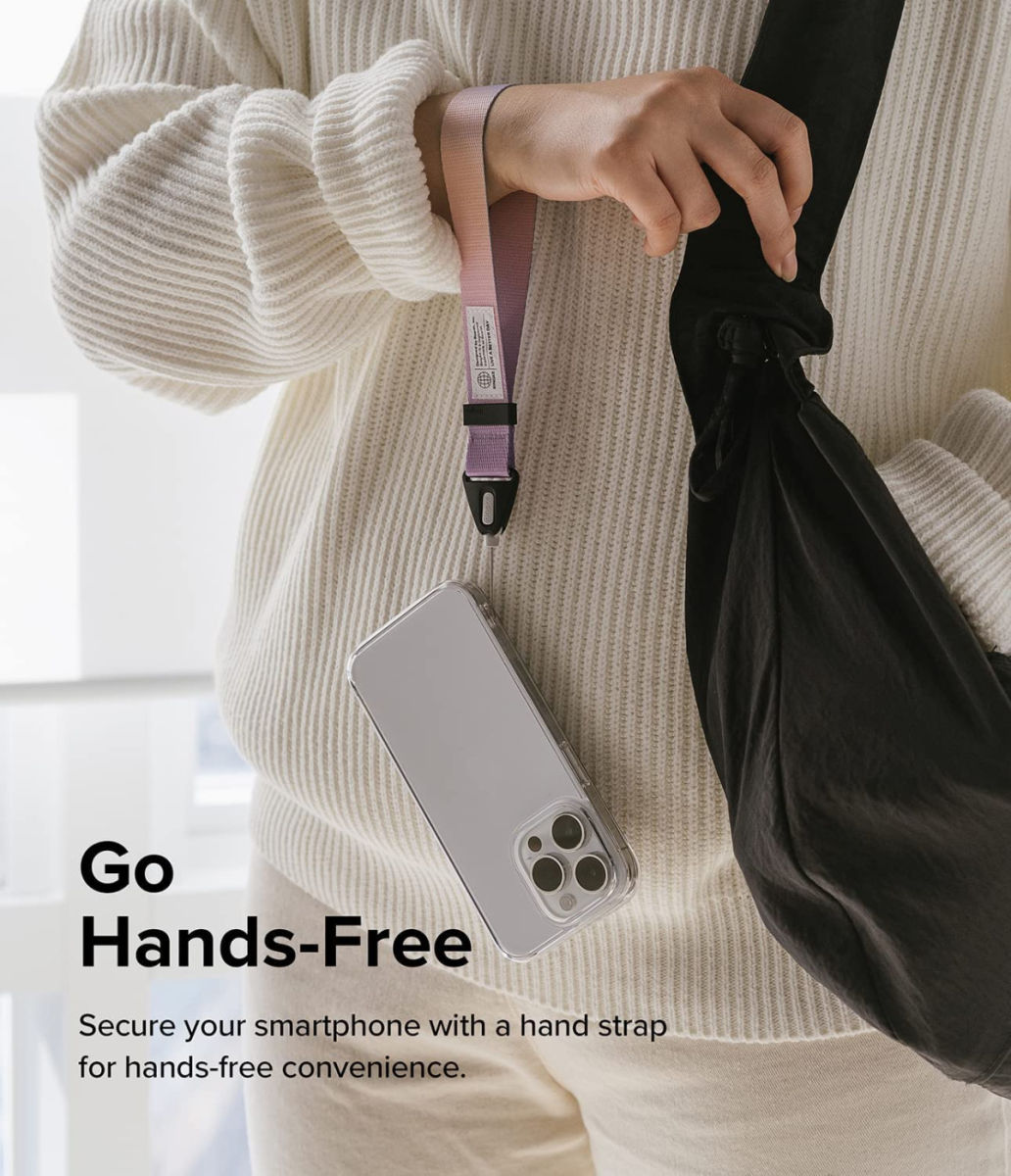 Ringke Design Hand Strap - Polsbandje voor Smartphone Roze afbeelding 2