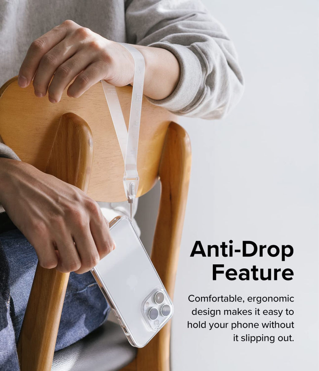 Ringke Design Hand Strap - Polsbandje voor Smartphone Transparant afbeelding 3