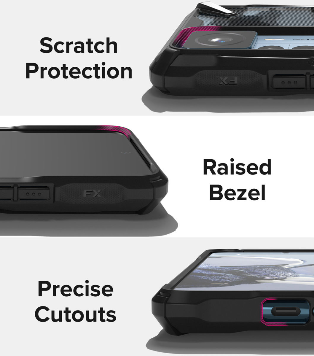 Ringke Fusion X Xiaomi 12T/12T Pro Hoesje Back Cover Transparant Zwart afbeelding 7