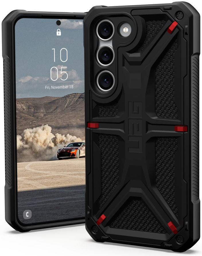 Urban Armor Gear Monarch Kevlar Samsung Galaxy S23 Hoesje Zwart afbeelding 1