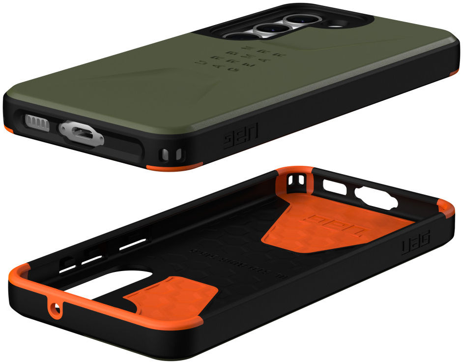 Urban Armor Gear Civilian Samsung Galaxy S23 Hoesje Back Cover Olive afbeelding 4