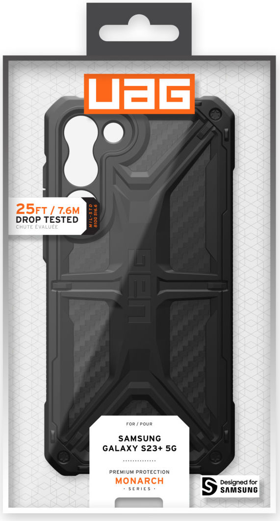 Urban Armor Gear Monarch Samsung Galaxy S23 Plus Hoesje Carbon afbeelding 18