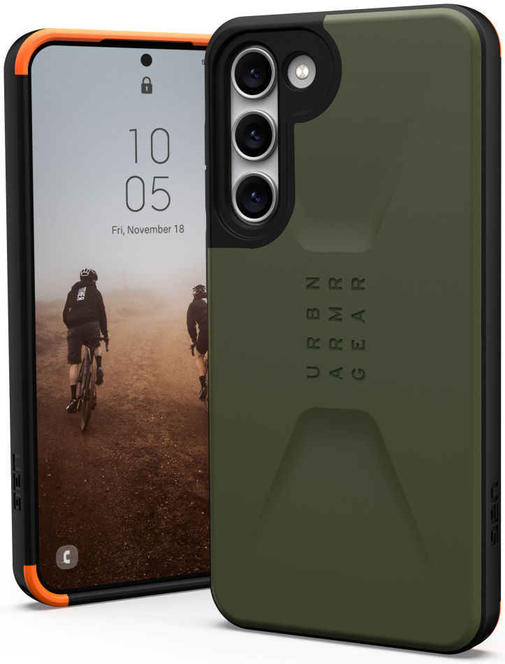 Urban Armor Gear Civilian Samsung Galaxy S23 Plus Hoesje Olive afbeelding 1
