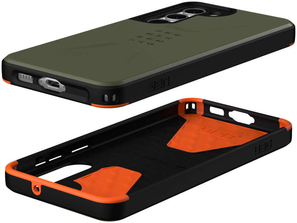 Urban Armor Gear Civilian Samsung Galaxy S23 Plus Hoesje Olive afbeelding 4