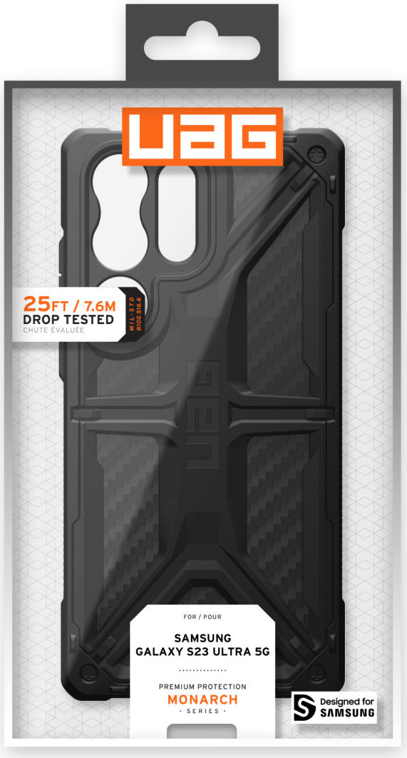 Urban Armor Gear Monarch Samsung Galaxy S23 Ultra Hoesje Carbon afbeelding 11
