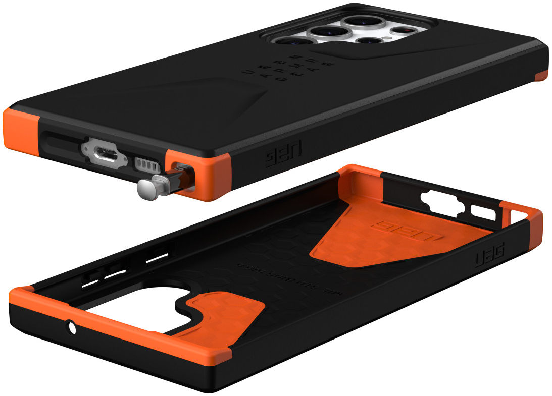Urban Armor Gear Civilian Samsung Galaxy S23 Ultra Hoesje Zwart afbeelding 5