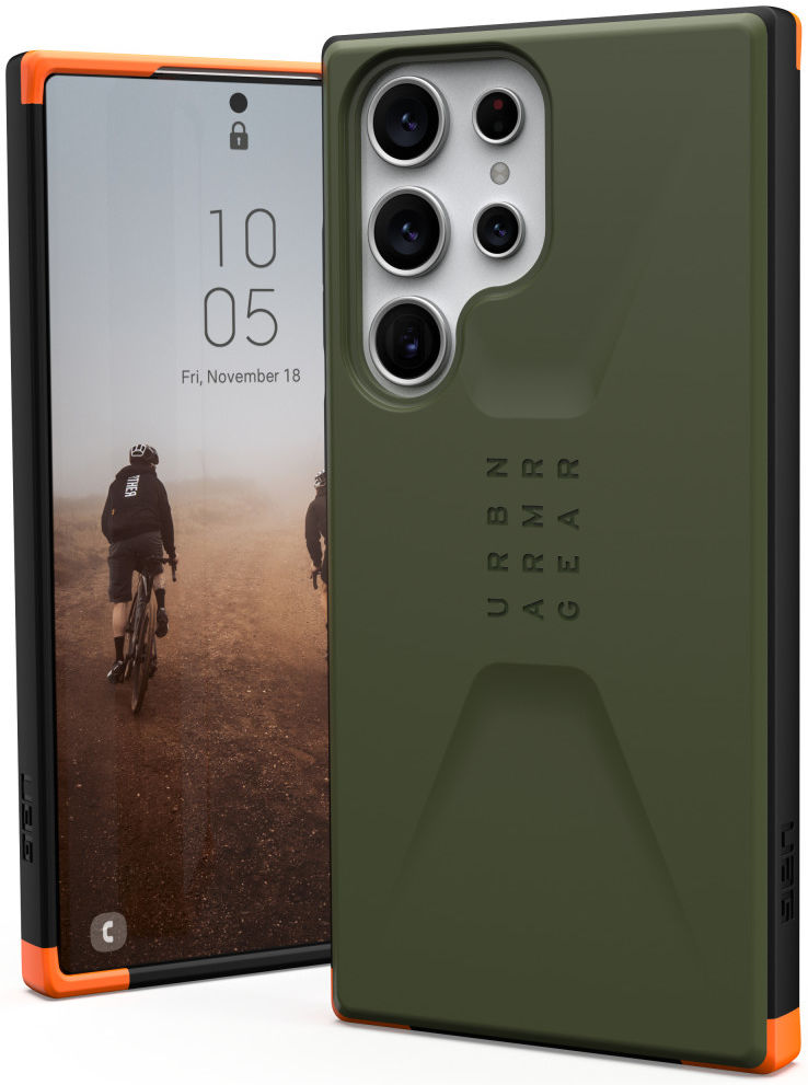 Urban Armor Gear Civilian Samsung Galaxy S23 Ultra Hoesje Olive afbeelding 1