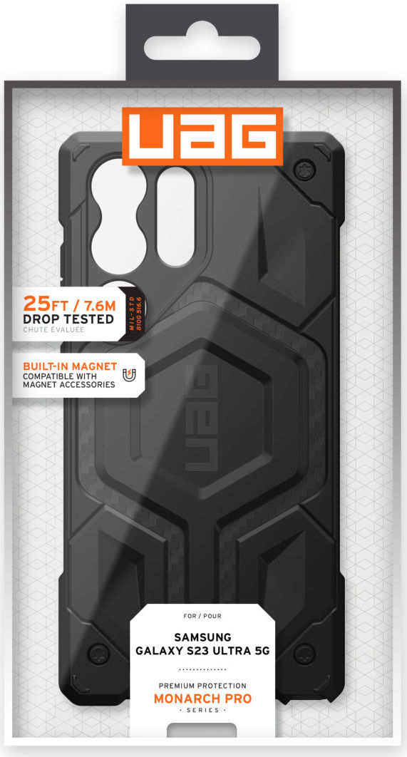 UAG Monarch Pro Samsung Galaxy S23 Ultra Hoesje MagSafe Carbon afbeelding 18