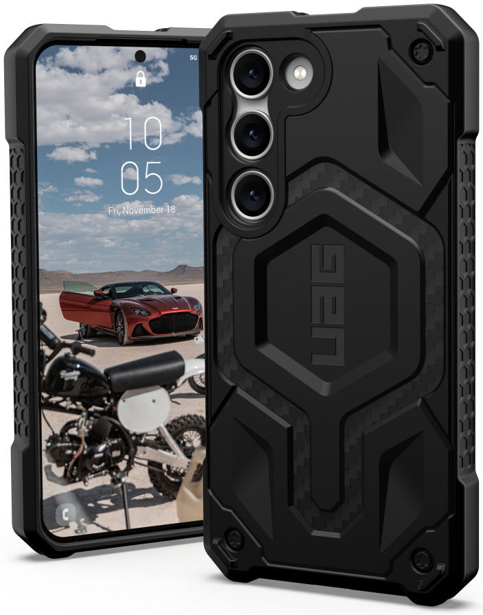 Urban Armor Gear Monarch Pro Samsung Galaxy S23 Hoesje MagSafe Carbon afbeelding 1