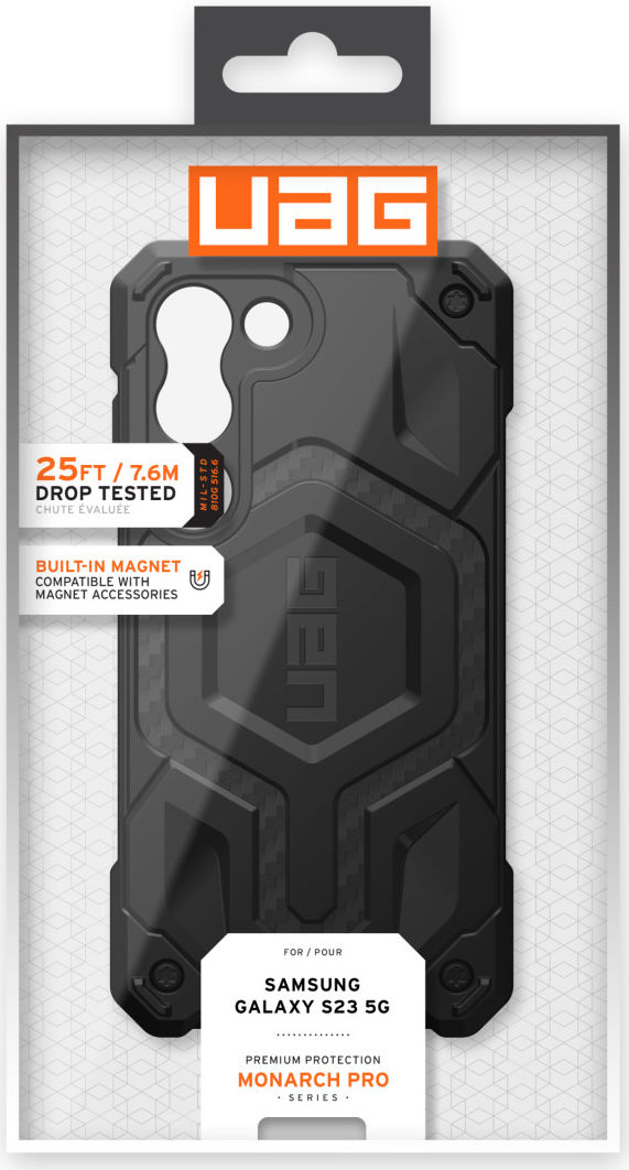 Urban Armor Gear Monarch Pro Samsung Galaxy S23 Hoesje MagSafe Carbon afbeelding 18