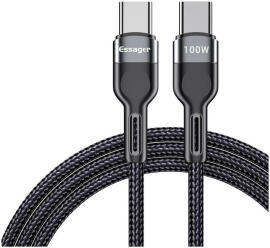 Essager Star 100W USB-C Snellaad Kabel PD 5A QC 4.0 0.5M Zwart