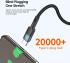 Essager Star 100W USB-C Snellaad Kabel PD 5A QC 4.0 0.5M Zwart afbeelding 6